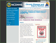 Tablet Screenshot of nctobaccofreeschools.org